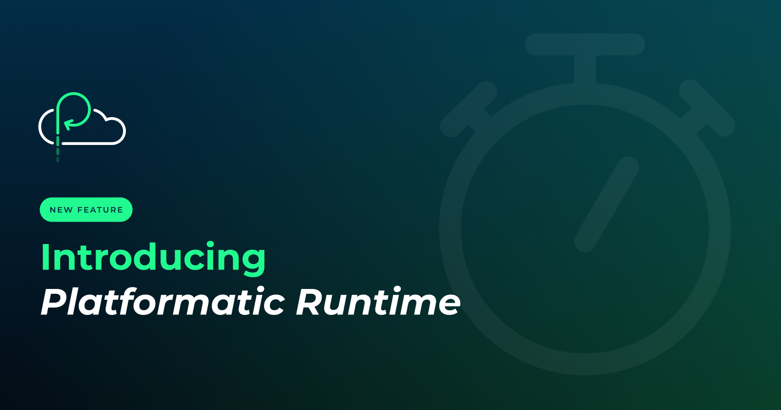 New Feature - Platformatic Runtime (1600x840px)